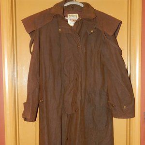 High Country Men's LARGE Thomas Cook Waxed Oilskin Riding Coat.